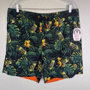 Sullen Swim Trunks Men Medium Beer Garden Monstera Party Beach Cruise Resort NEW